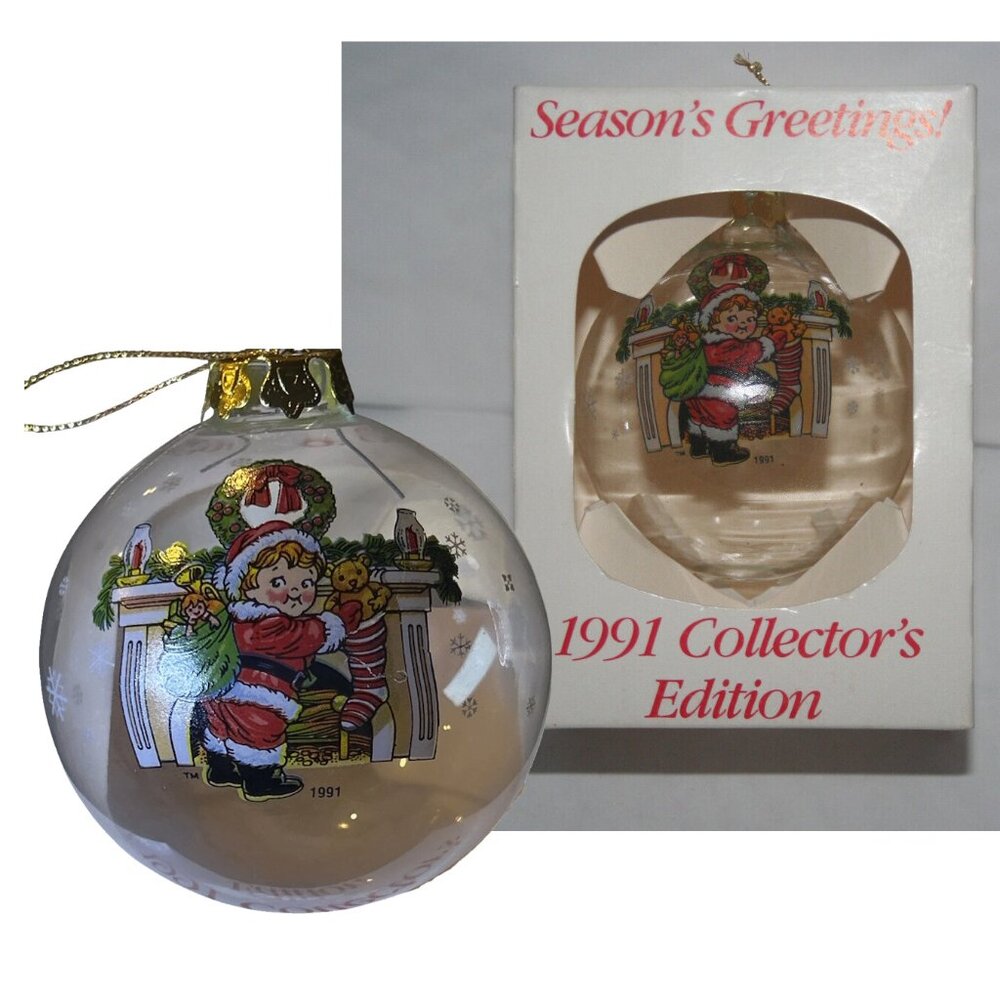 Campbell Soup 1991 The Campbell Kids Christmas Holiday Ornament